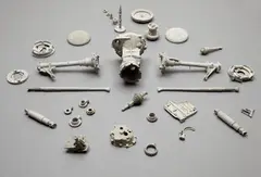 Damián Ortega, Auto construcción, caja de velocidades, 2005, cast concrete, in 32 parts