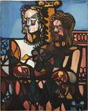 Amelia Peláez, Las Hermanas, 1943, gouache on paper