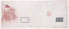 Antonio Dias, Untitled (from the series Nepal), 1977, mixed media and iron oxide on handmade paper, laid on canvas