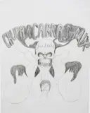 Daniel Guzmán, Chupacabras Mix, 1998, graphite on paper