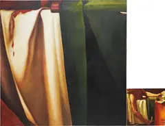 Consuelo Castañeda, La muerte de Marat, 1993, oil on canvas