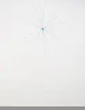 Eduardo Abaroa, Untitled (Hisopos de algodón), 2003, cotton swabs, metal rods, rubber ball