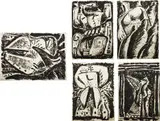 Daniel Senise, Five Works: Untitled