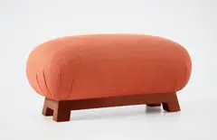 Ottoman by Jorge Pardo, 1999, wood and stuffed fabric, offered May 2013