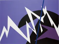 Michael Linares, The Dot and the Line (Storm), 2010, acrylic on canvas