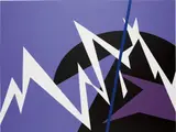 Michael Linares, The Dot and the Line (Storm), 2010, acrylic on canvas
