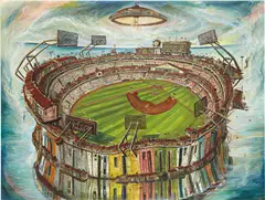 Vicente Hernández, El Deporte Nacional, 2007, oil on canvas
