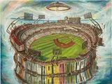 Vicente Hernández, El Deporte Nacional, 2007, oil on canvas