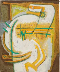 Rodolfo Nieto, Untitled, 1963, acrylic on jute
