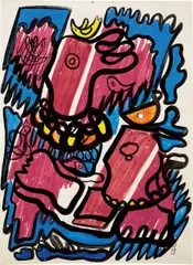 Untitled by Amelia Peláez, 1966, gouache on paper, sold May 2013
