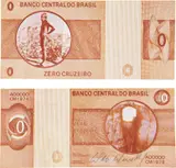 Two Works: Zero Cruzeiro by Cildo Meireles, 1978, offset print on paper, sold May 2013