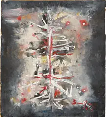 Untitled by Antônio Bandeira, 1961, watercolor on paper, laid on board, offered May 2013