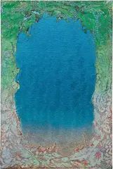 Vague Longings by Mark Flood, 2009, acrylic on canvas, sold Sep 2013