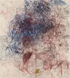 Oscar Murillo, Untitled (Drawings off the wall), 2011, oilstick, spray paint, enamel, dirt and mixed media on canvas