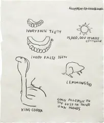 Jean-Michel Basquiat, Untitled, 1987, oil stick on paper