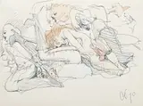 Claes Oldenburg, Untitled (Erotic Fantasy), 1970, ink and colored pencil on paper