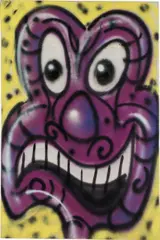 Comic by Kenny Scharf, 1983, spray paint on canvas, sold Sep 2013