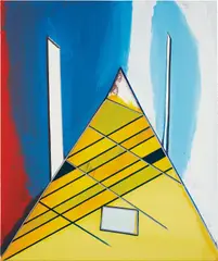 Thomas Scheibitz, Pole, 2006, oil on canvas