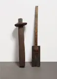 Ursula von Rydingsvard, Two works: (i) Untitled, 1988; (ii) Untitled, 1998, Cedar, stain, graphite, in 2 parts