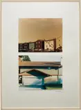 Dan Graham, Homes for America: Back Yard, New "Tract" Homes, Staten Island, New York 1974/"Ranch Style" House, Vancouver, B.C., Canada 1974, 1974, 2 chromogenic prints, mounted on board