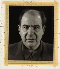 Joel (Maquette) by Chuck Close, 1991, unique black and white Polaroid photograph, paper tape, ballpoint pen, ink, mounted on foamcore, sold Sep 2013