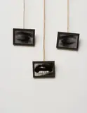 Annette Messager, Mes vœux (Avec ton visage), 1989, chromogenic prints, tape and thread, in 3 parts