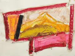 Untitled by Michael Goldberg, 1981, mixed media on paper, sold Sep 2013