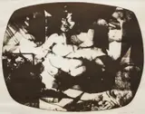 Robert Heinecken, TV Figures # 1, 1970, unique lithograph