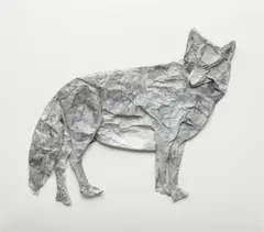 Lost Acquisition (Wolf) by Midori Harima, 2007, Xerox copy on archival paper, methyl cellulose paste, archival tape, offered Sep 2013