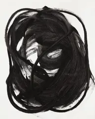 Yellow Banana 2 by Mike Kelley, 1991, acrylic on paper, sold Sep 2013