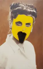Carmen Calvo, L'Éclair, 1999, mixed media and collage on chromogenic print