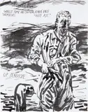 No Title (Whilst Some Are Talking...) by Raymond Pettibon, 1999, ink on paper, sold Sep 2013