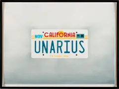 Kaz Oshiro, California Souvenir (UNARIUS), 2006, acrylic on paper, in artist's frame