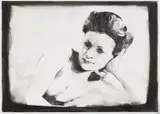 Recline by Johannes Kahrs, 2001, conté crayon, watercolor, graphite on paper, offered Sep 2013