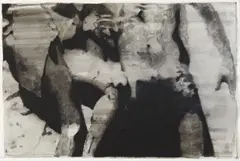 Untitled ("frau mit aufgest tztem kopf") by Johannes Kahrs, 2001, watercolor and graphite on paper, offered Sep 2013