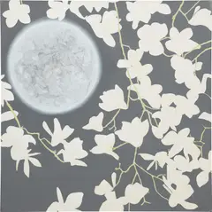 Christina Burch, Moon from the series Garland of Skulls, circa 2009, acrylic on canvas