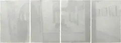Seeing Shadows II A by Lin Tianmiao, 2006-07, lithograph, screenprints with embossed ink and embossing on STPI handmade paper, in 4 parts, offered Sep 2013