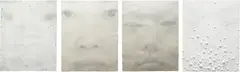 Four works: (i) Focus II A; (ii) Focus III A; (iii) Focus XV A; (iv) Focus XVI A by Lin Tianmiao, 2006-07, (i) lithograph, hand coloring, embossing, insect pins, thread (ii); (iii) lithograph, screenprint, embossed ink, embossi, sold Sep 2013