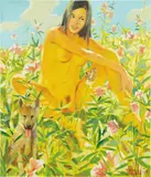 La Volpina by Vladimir Dubossarsky and Alexandre Vinogradov, 2000, oil on canvas, sold Sep 2013