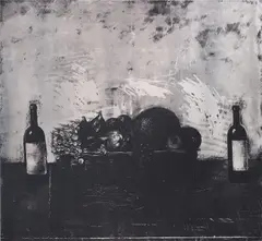Wine and Fruits by Konstantin Totibadze, 2008, silkscreen, stainless steel, sold Sep 2013