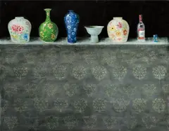 Vases and Vodka by Konstantin Totibadze, 2013, oil on canvas, sold Sep 2013