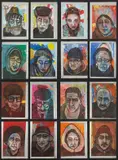 Misha Levin, Generation, 2011, gouache, charcoal, chalk, foil tape, paper, in 16 parts