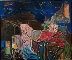 Brian Fahlstrom, View with Gathering Night, 2007, oil on canvas
