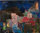 Brian Fahlstrom, View with Gathering Night, 2007, oil on canvas