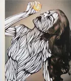 Amie Dicke, A Drop of Lemon, 2005, ink on magazine cutout on poster paper