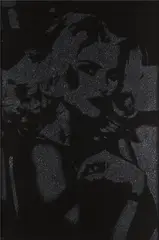 Marc Swanson, Anna Nicole, 2007, enamel, glass, glitter