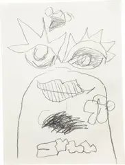 Untitled (10) by Joe Bradley, 2012, charcoal on paper, sold Sep 2013