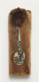 Dash Snow, Untitled, 2007, paper collage on wood