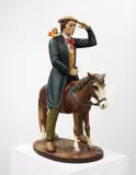 Jeff Koons, Buster Keaton, 1988, polychromed wood