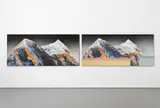Ed Ruscha, Higher Standards / Lower Prices, 2007, diptych, acrylic on canvas